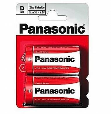 Батарея R20RZ 1.5V Zinc Carbon Panasonic 2шт